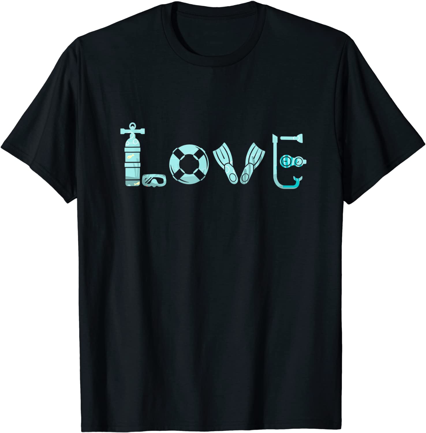 I love Scuba Diving Ocean Freediving Sea Apnea Dive design T-Shirt
