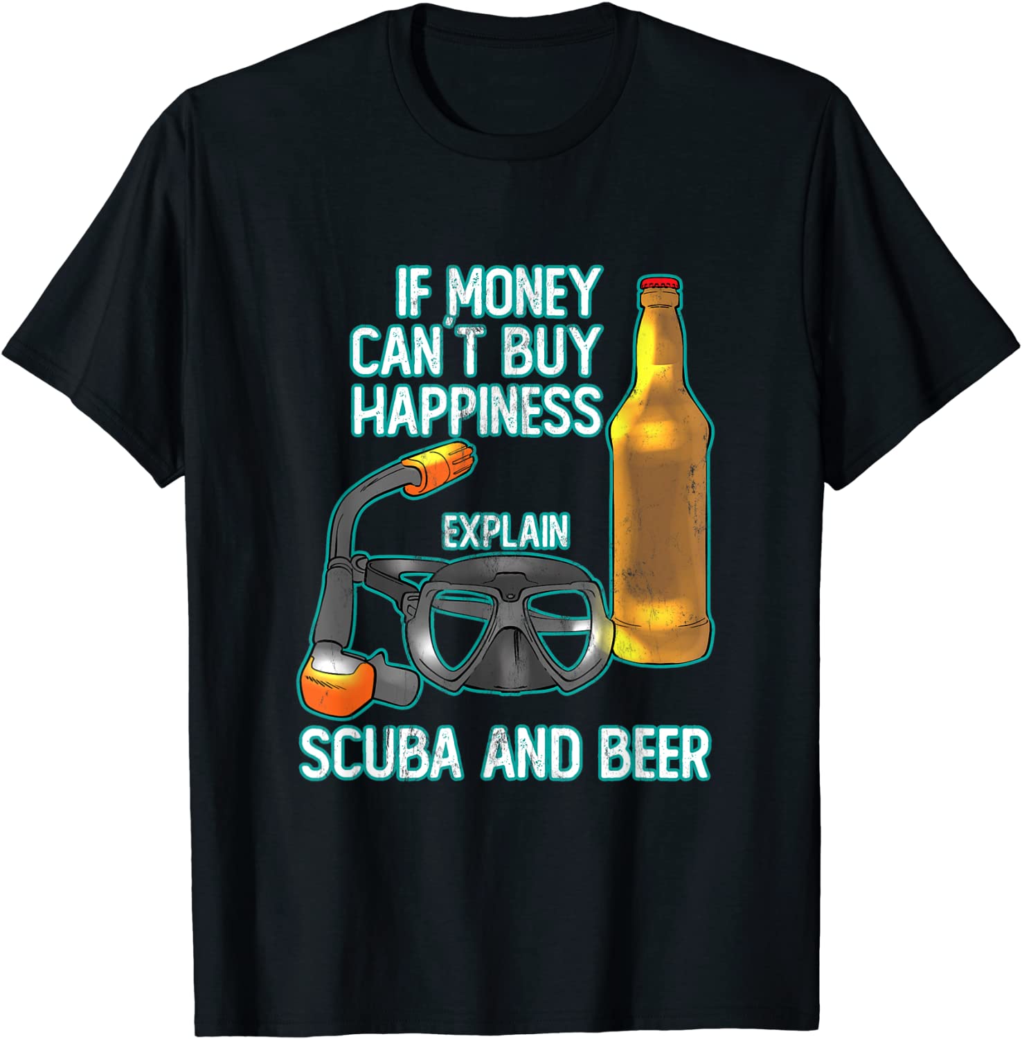 Funny Scuba Diving Beer - Humorous Gift For Divers T-Shirt