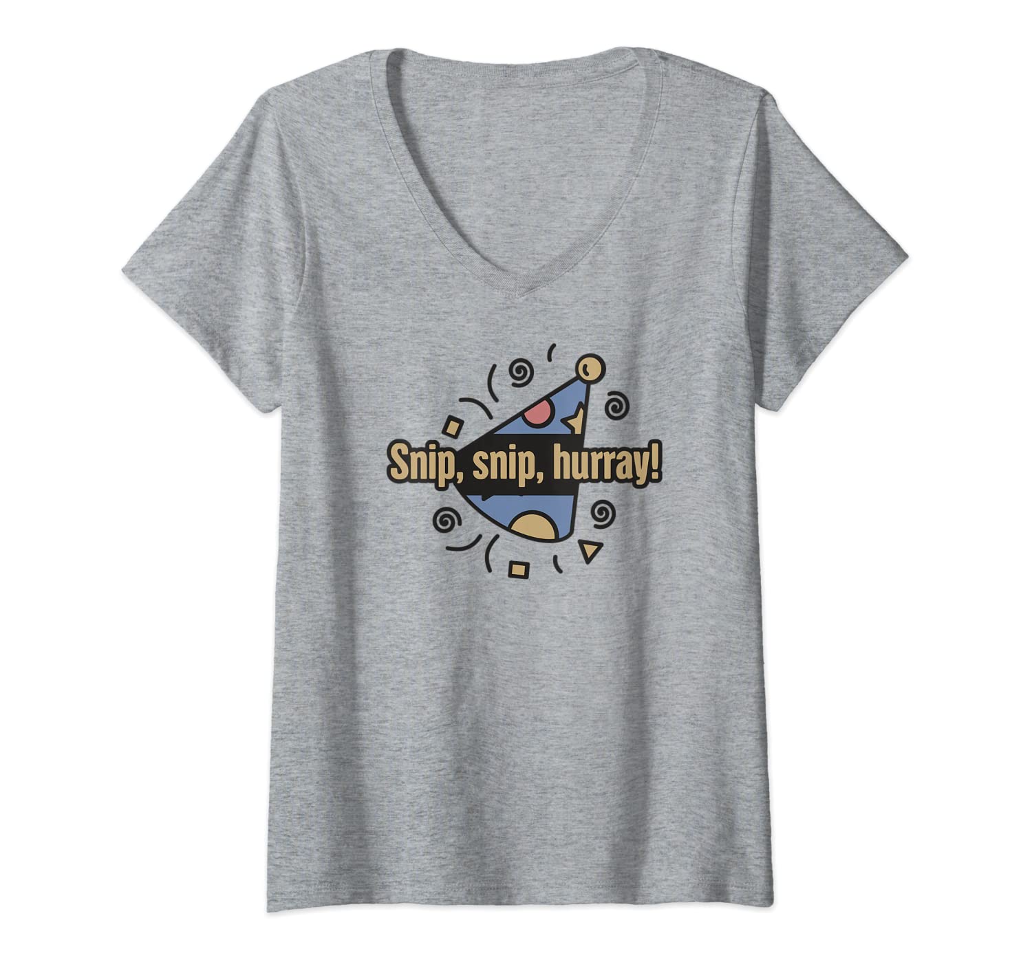 Womens Funny Vasectomy Recovery Present - Vasectomy V-Neck T-Shirt - Image 4