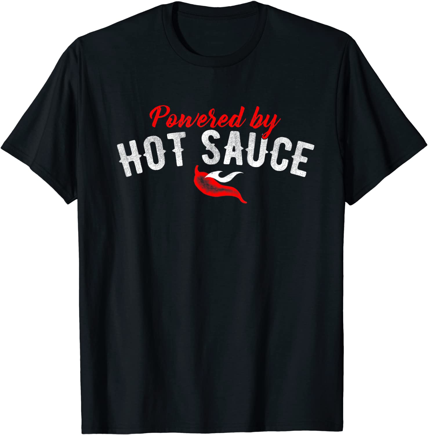 Powered by Hot Sauce Chili Pepper Stamp
