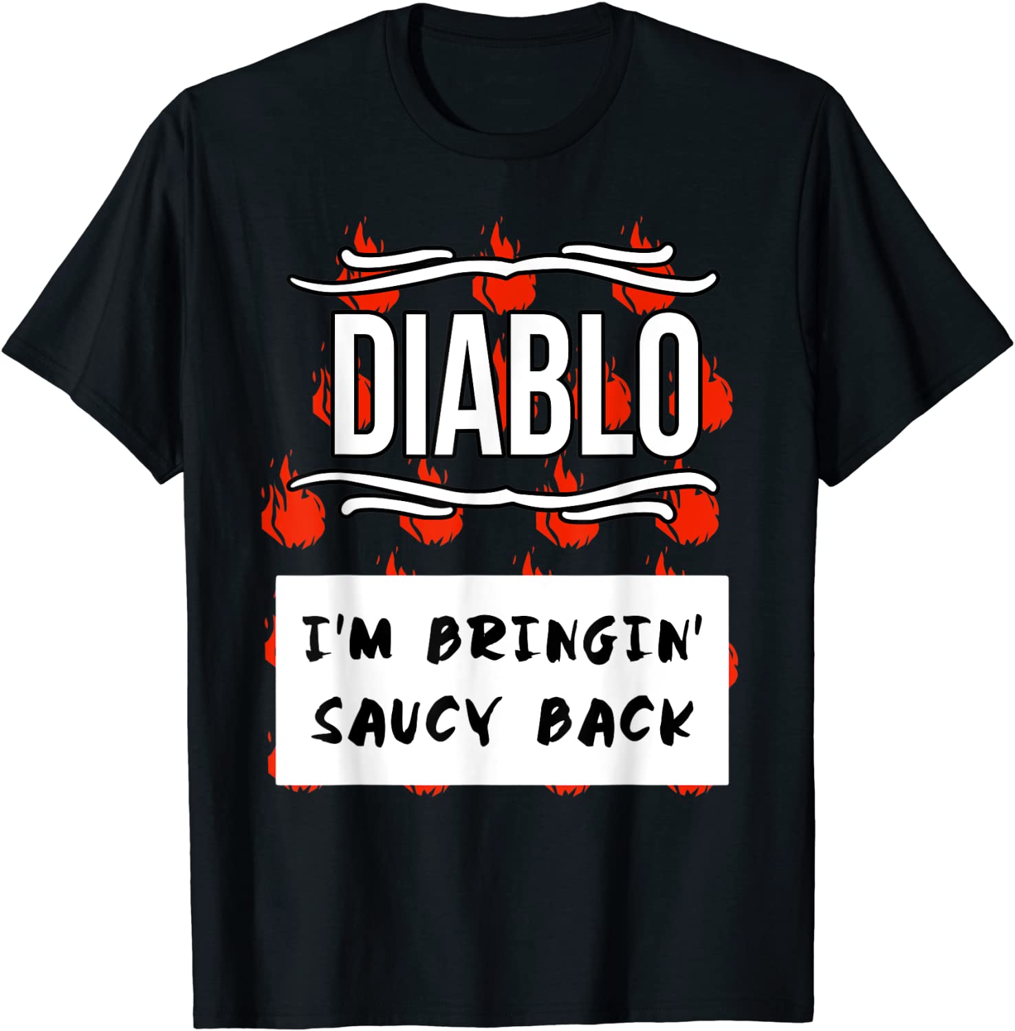 HOT SAUCES Group Halloween Costumes DIABLO SAUCE shirt T-Shirt