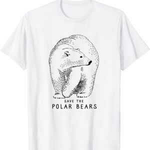 Save the Polar Bears - Endangered Arctic Animal Lover T-Shirt