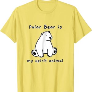 Cute Polar Bear Is My Spirit Animal Mascot Shirt