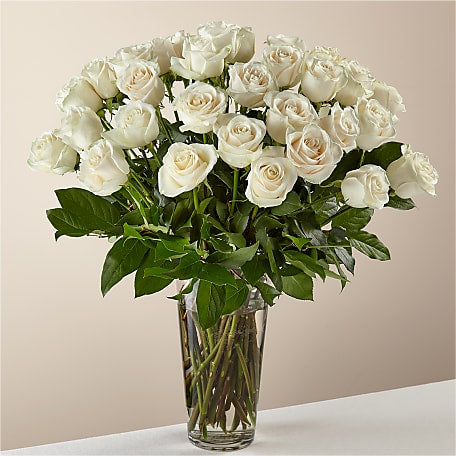 Long Stem White Rose Bouquet